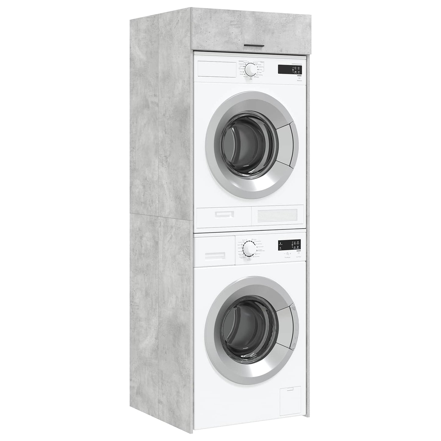 Mobiletto per lavatrice Calcestruzzo 67,5 x 68 x 200 cm