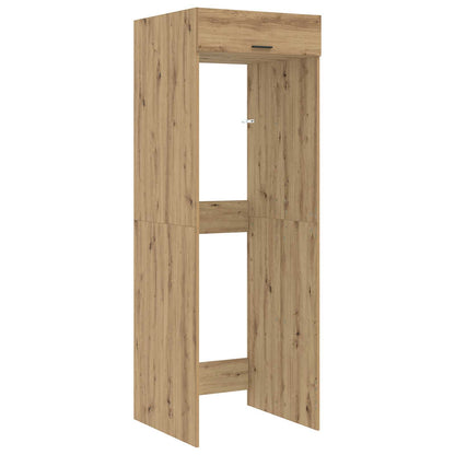 Mobiletto per lavatrice Rovere artigianale 67,5 x 68 x 200 cm | homemem39