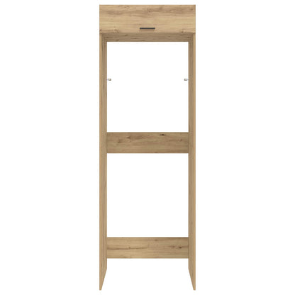 Mobiletto per lavatrice Rovere artigianale 67,5 x 68 x 200 cm | homemem39