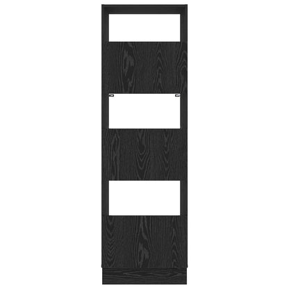 Mobile da lavanderia con porta Rovere Nero 50 x 68 x 162 cm | homemem39