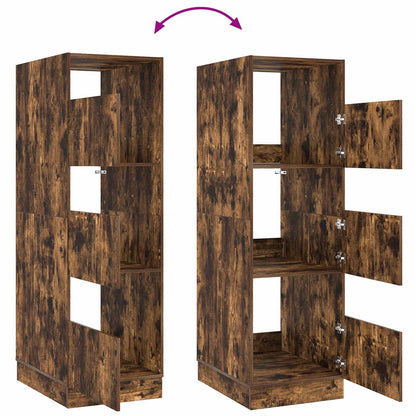 Mobile da lavanderia con porta Rovere fumé 50 x 68 x 162 cm | homemem39