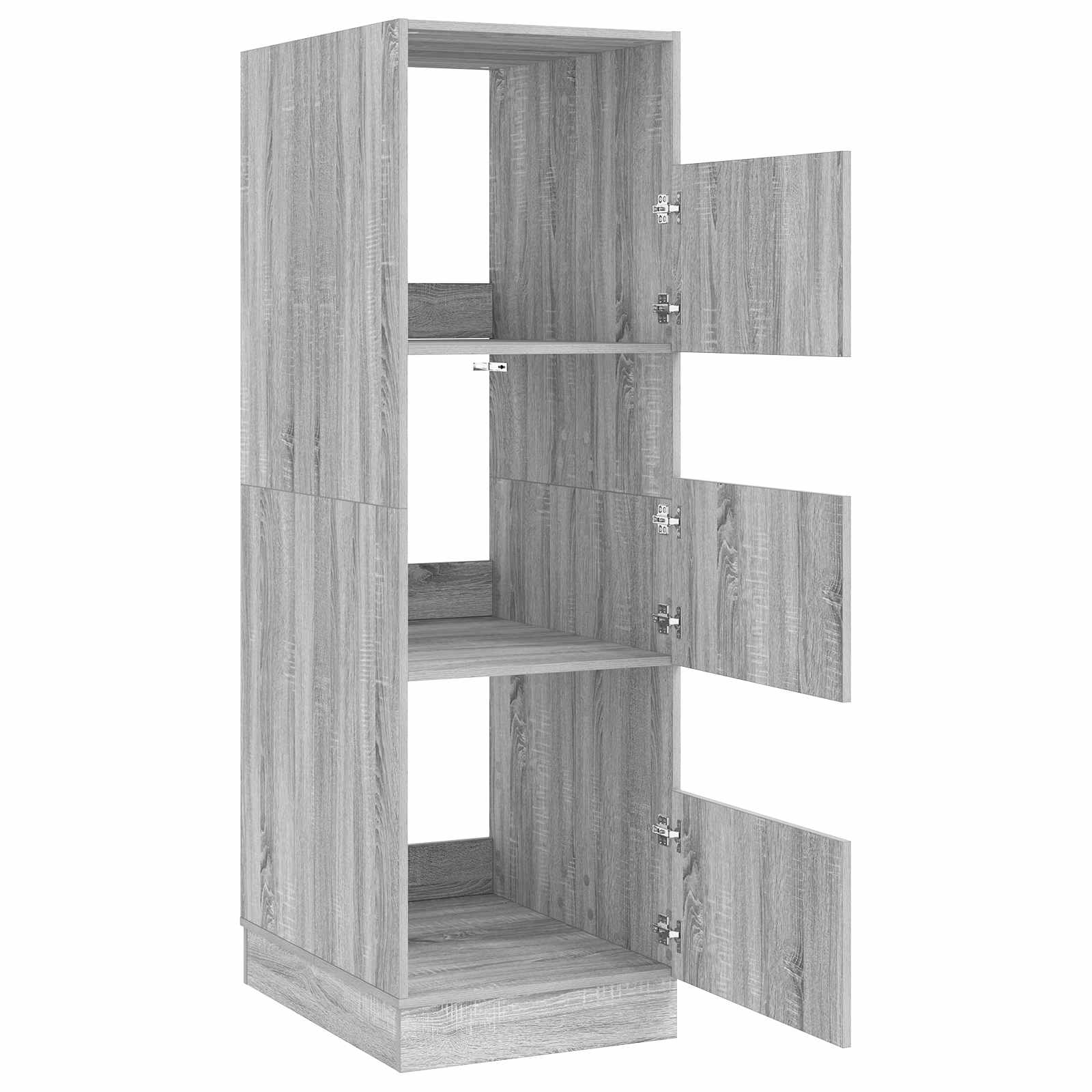 Mobile da lavanderia con porta Grigio Sonoma 50 x 68 x 162 cm | homemem39