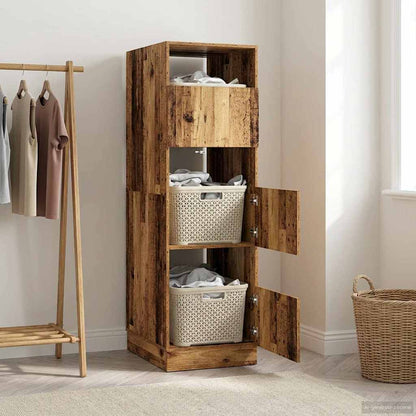 Mobile da lavanderia con porta Legno vecchio Legno multistrato