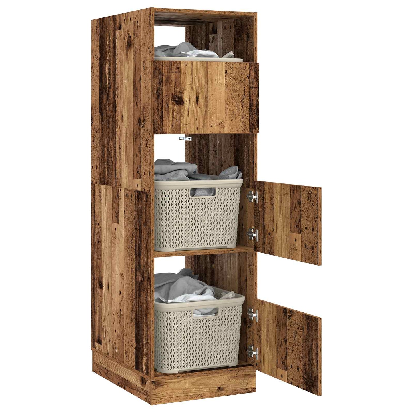 Mobile da lavanderia con porta Legno vecchio Legno multistrato