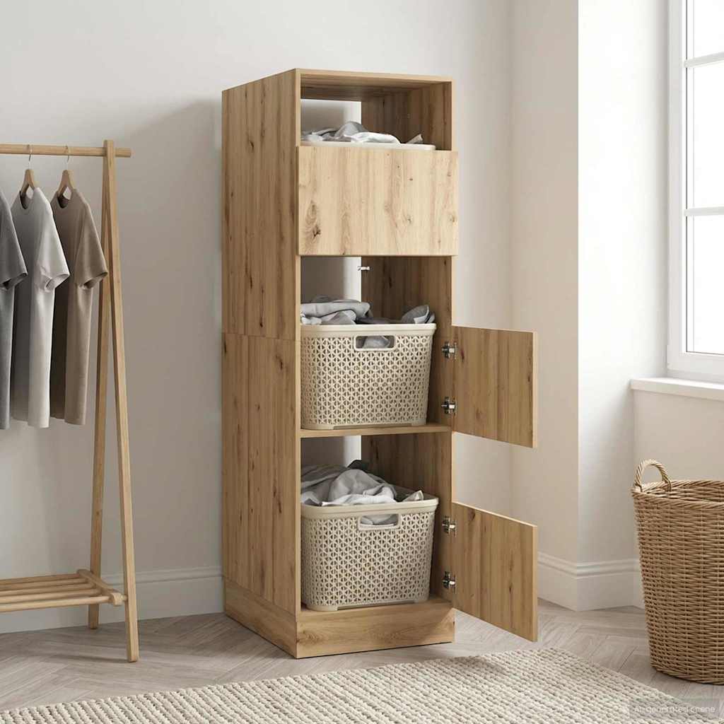 Mobile da lavanderia Rovere artigianale Legno multistrato | homemem39