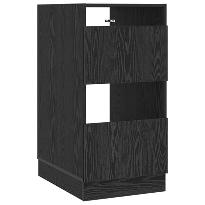 Mobile da lavanderia con porta Rovere Nero 50 x 68 x 102 cm