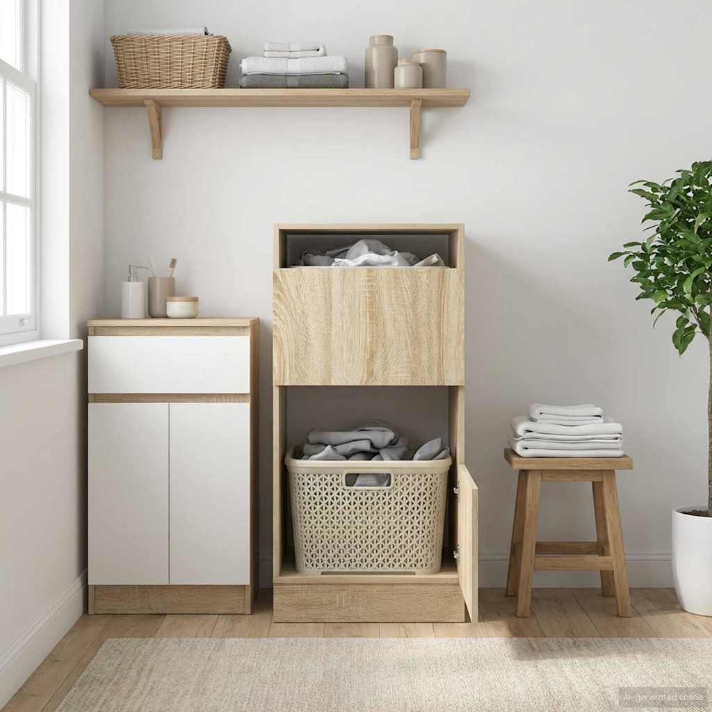 Mobile da lavanderia Sonoma 50 x 68 x 102 cm Legno multistrato | homemem39