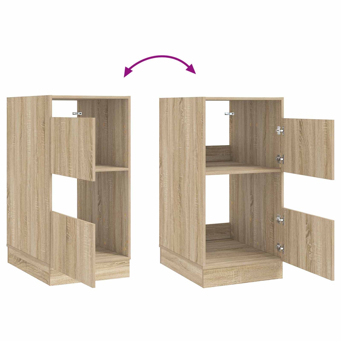 Mobile da lavanderia Sonoma 50 x 68 x 102 cm Legno multistrato | homemem39