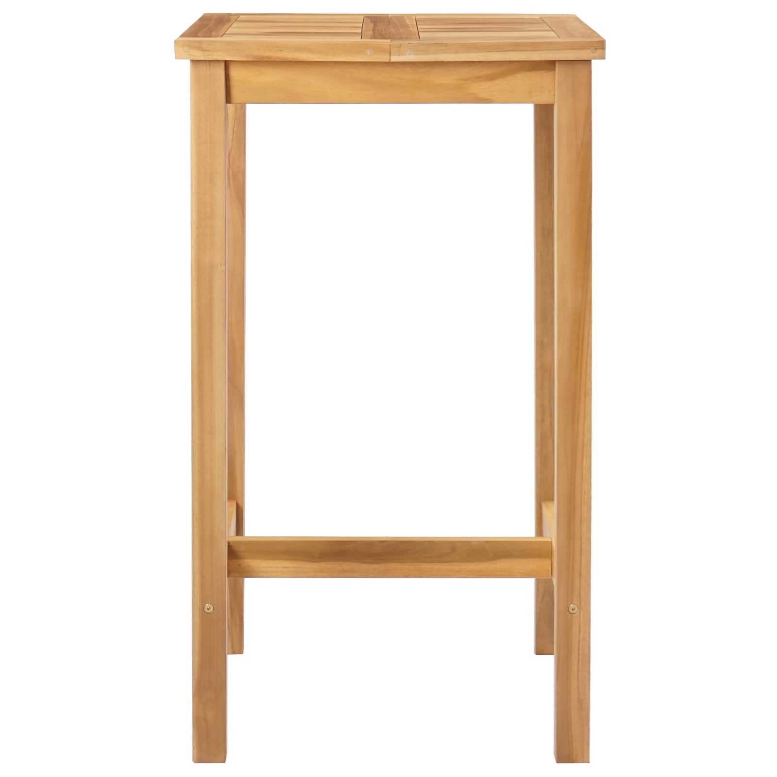 Tavolo da bar Naturale 60 x 60 x 105 cm Teak massello | homemem39