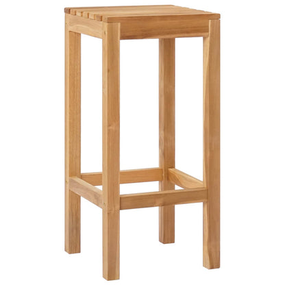 Sgabello da bar 2 pcs Marrone Legno di teak solido | homemem39