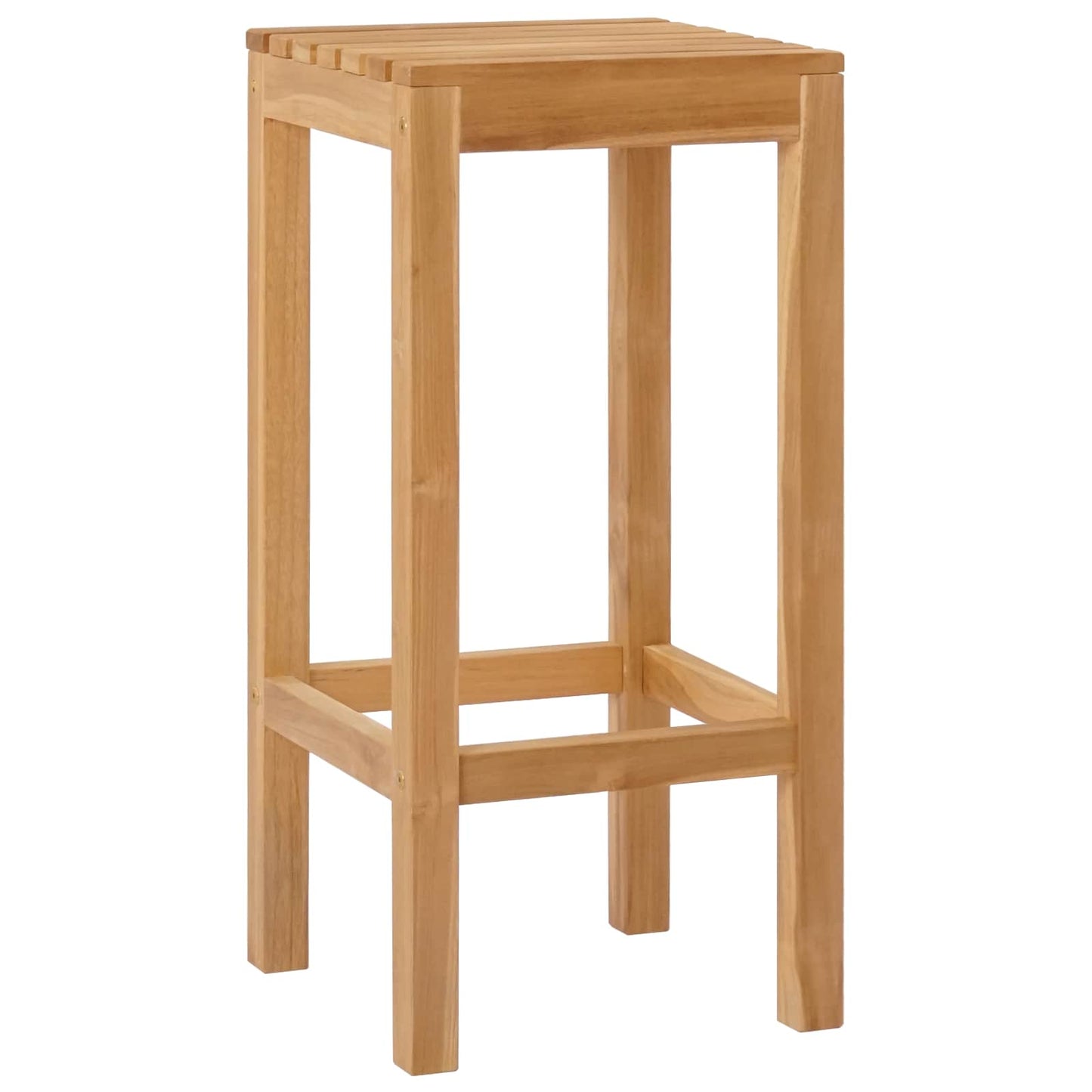 Sgabello da bar 4 pcs Marrone Legno di teak solido | homemem39