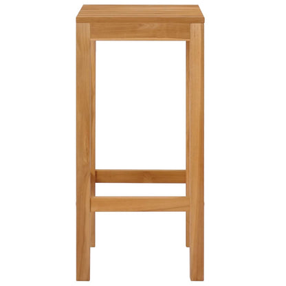 Sgabello da bar 4 pcs Marrone Legno di teak solido | homemem39