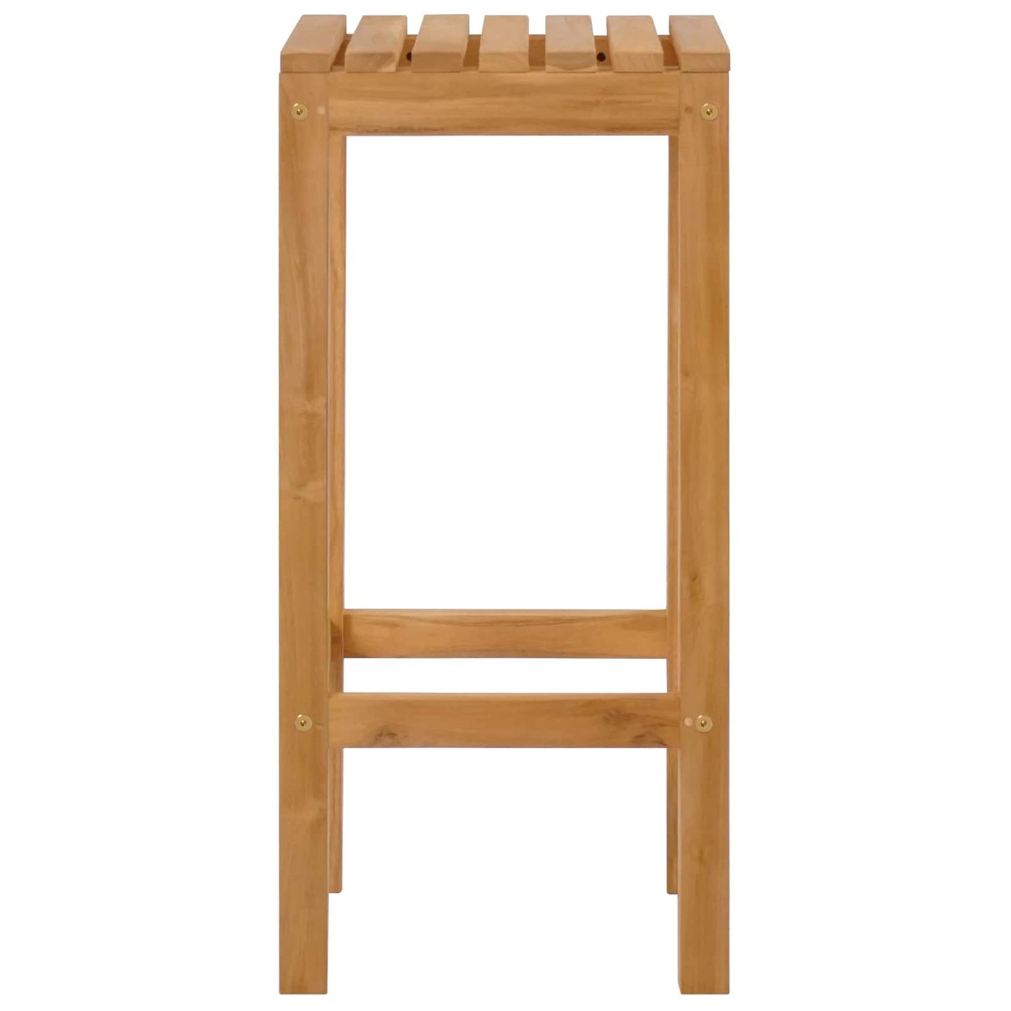 Sgabello da bar 4 pcs Marrone Legno di teak solido | homemem39