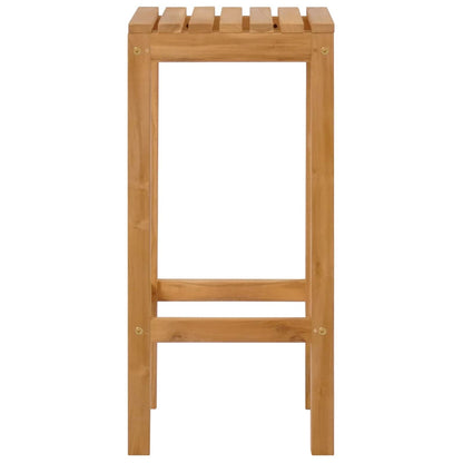 Sgabello da bar 4 pcs Marrone Legno di teak solido | homemem39