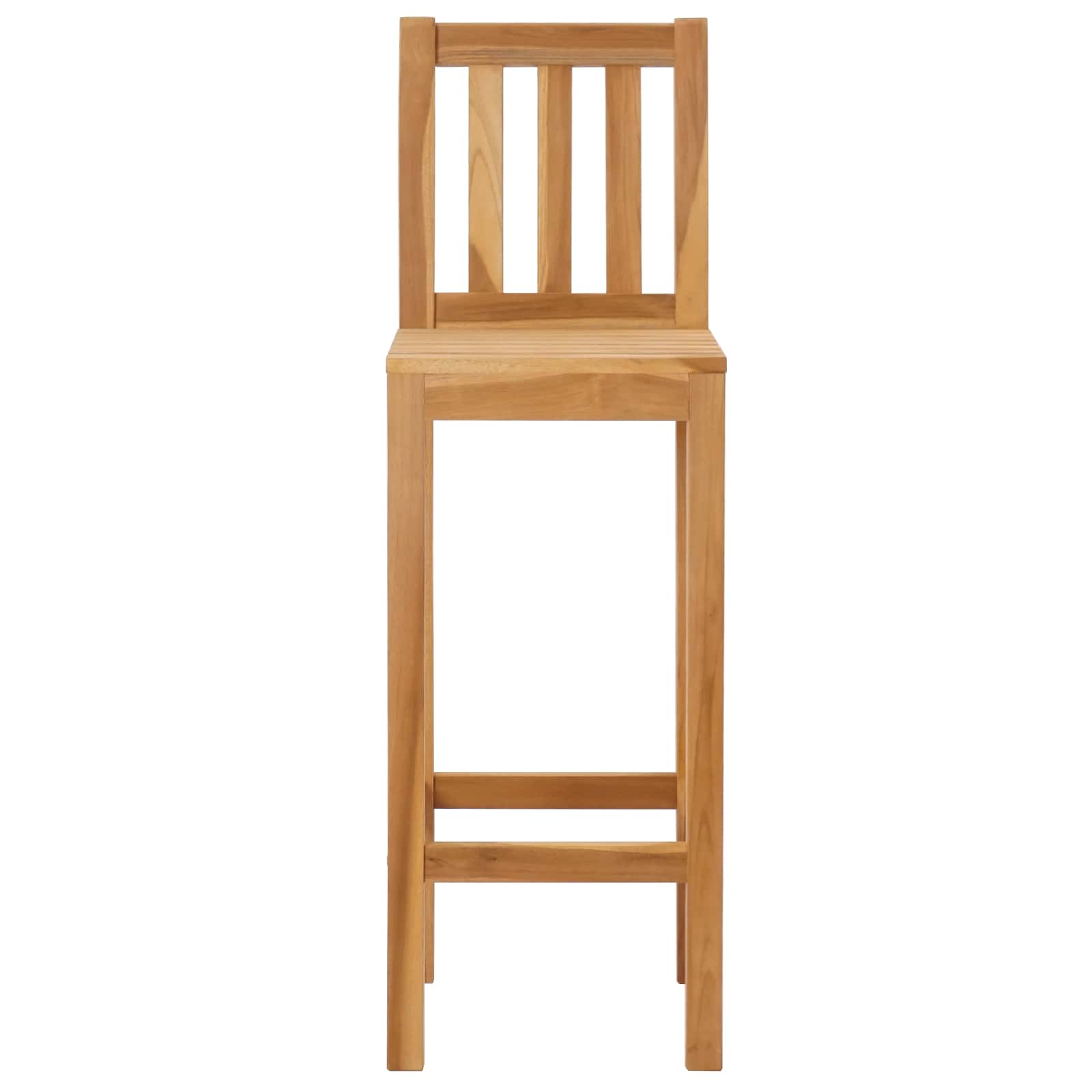 Sgabello da bar 2 pcs Marrone Legno di teak solido | homemem39
