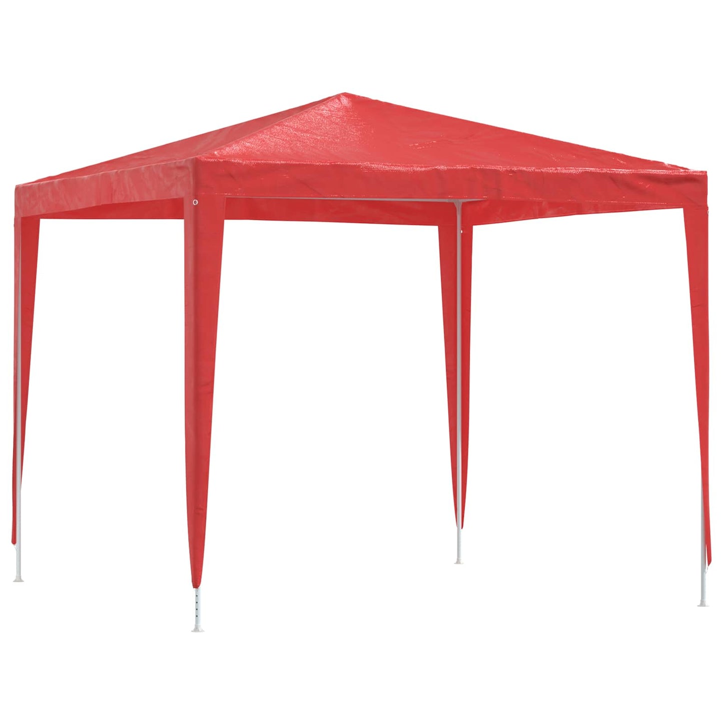 Tenda Party 250 x 250 x 240 cm Rosso PE e Acciaio | homemem39