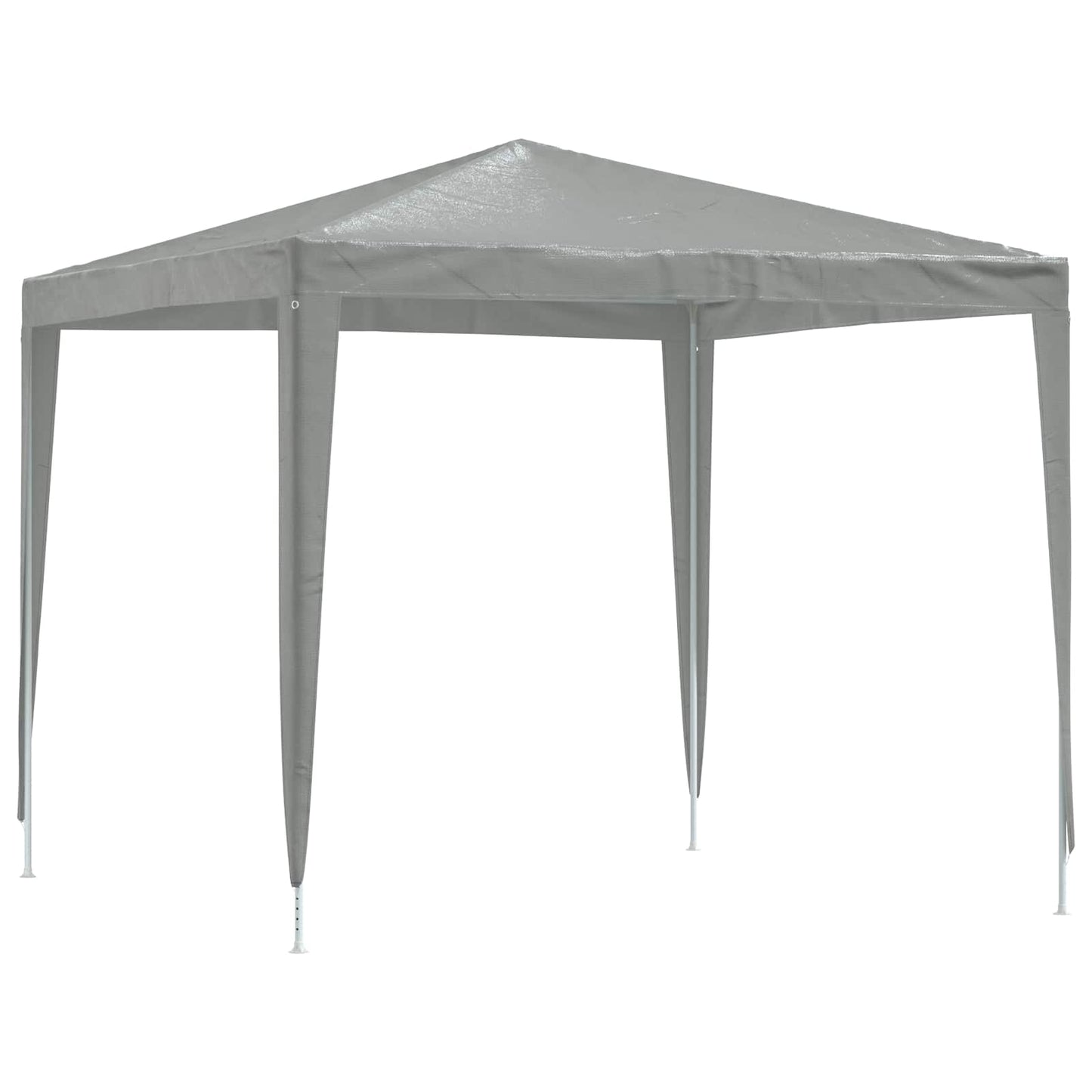 Tenda Party 250 x 250 x 240 cm Grigio Chiaro PE e Acciaio | homemem39