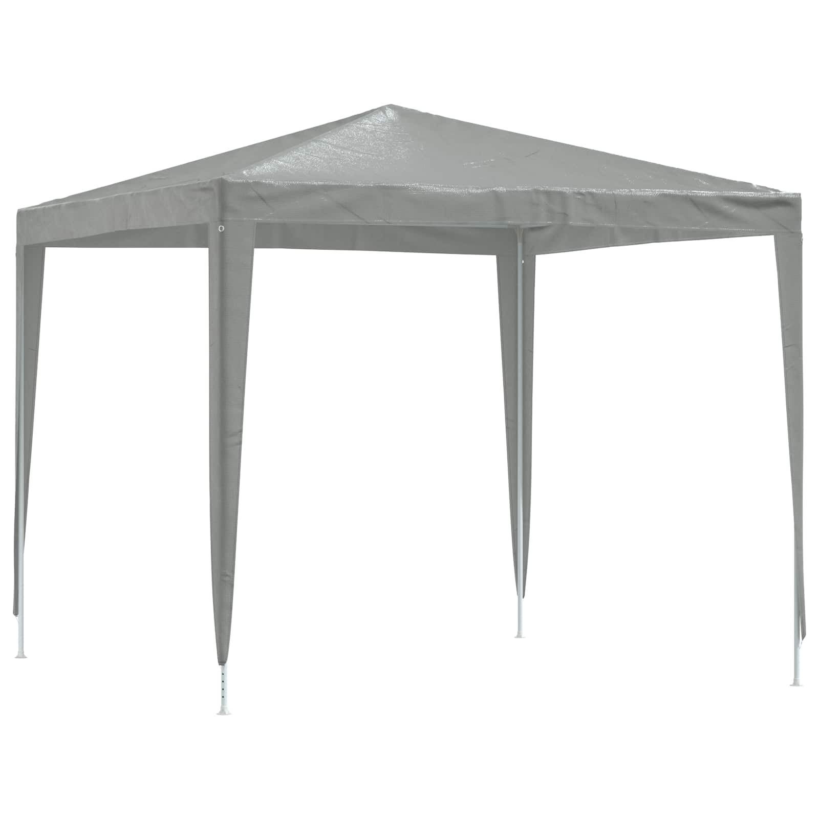 Tenda Party 250 x 250 x 240 cm Grigio Chiaro PE e Acciaio | homemem39