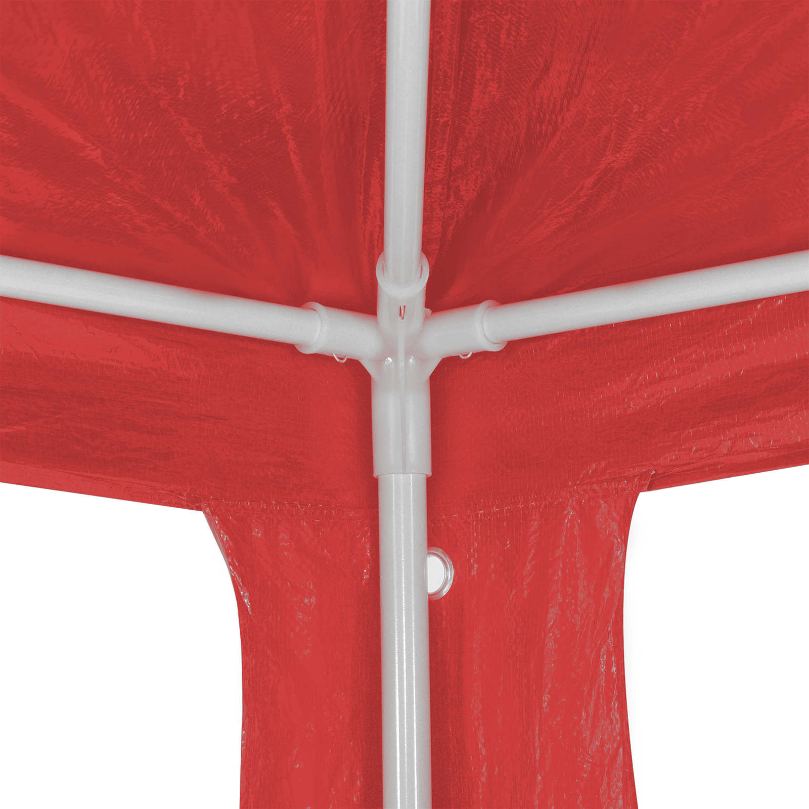 Tenda Party Rosso 900 x 300 x 255 cm PE e Acciaio | homemem39