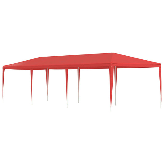 Tenda Party Rosso 900 x 300 x 255 cm PE e Acciaio | homemem39