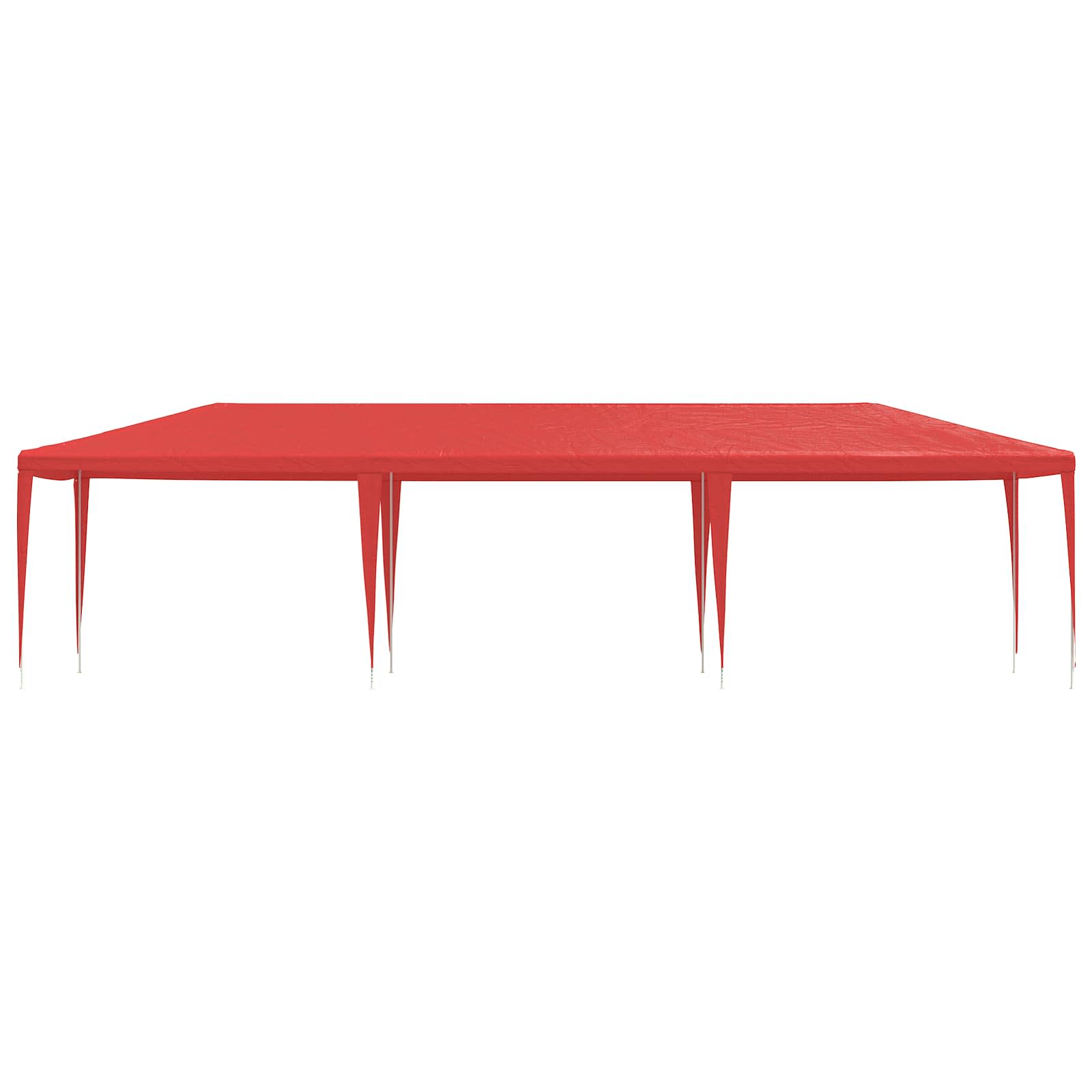Tenda Party Rosso 900 x 300 x 255 cm PE e Acciaio | homemem39