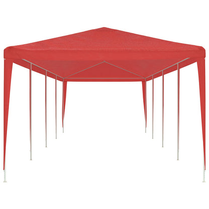 Tenda Party Rosso 1200 x 300 x 255 cm PE e Acciaio | homemem39