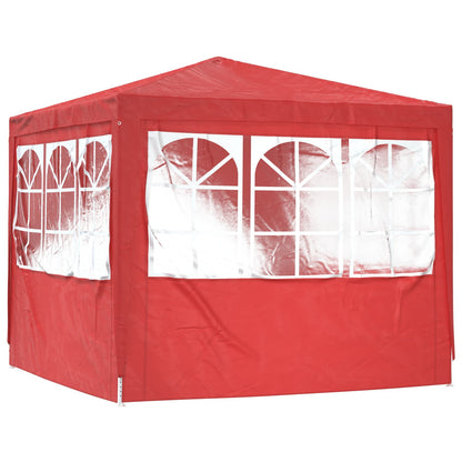Tenda Party Rosso 250 x 250 x 240 cm PE e Acciaio | homemem39
