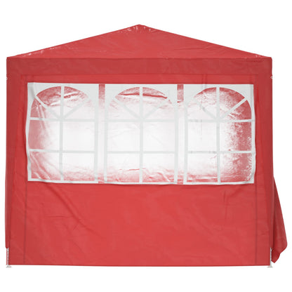 Tenda Party Rosso 250 x 250 x 240 cm PE e Acciaio | homemem39