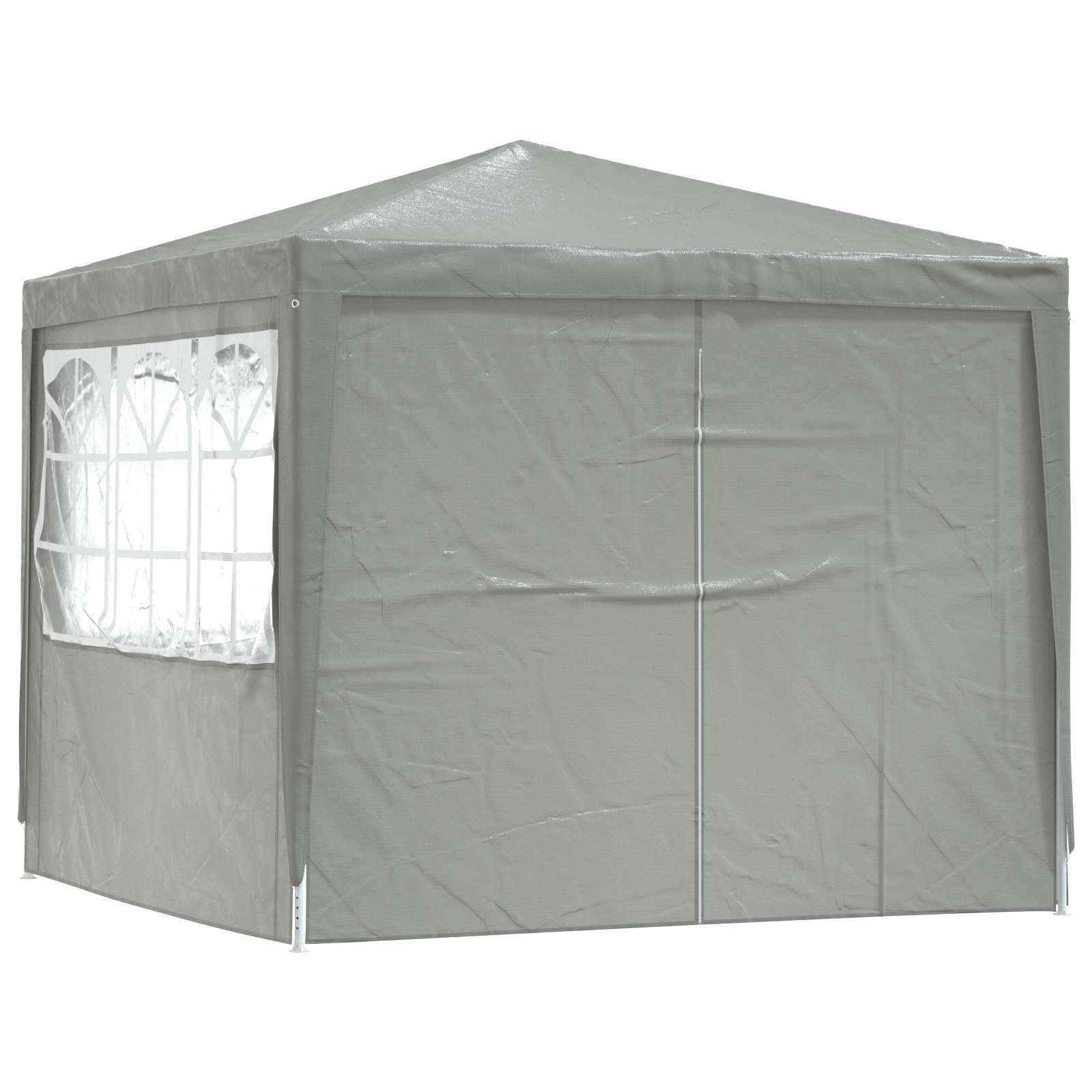 Tenda Party Grigio chiaro 250 x 250 x 240 cm PE e Acciaio | homemem39