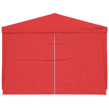 Tenda Party 300 x 300 x 255 cm Rosso PE e Acciaio | homemem39