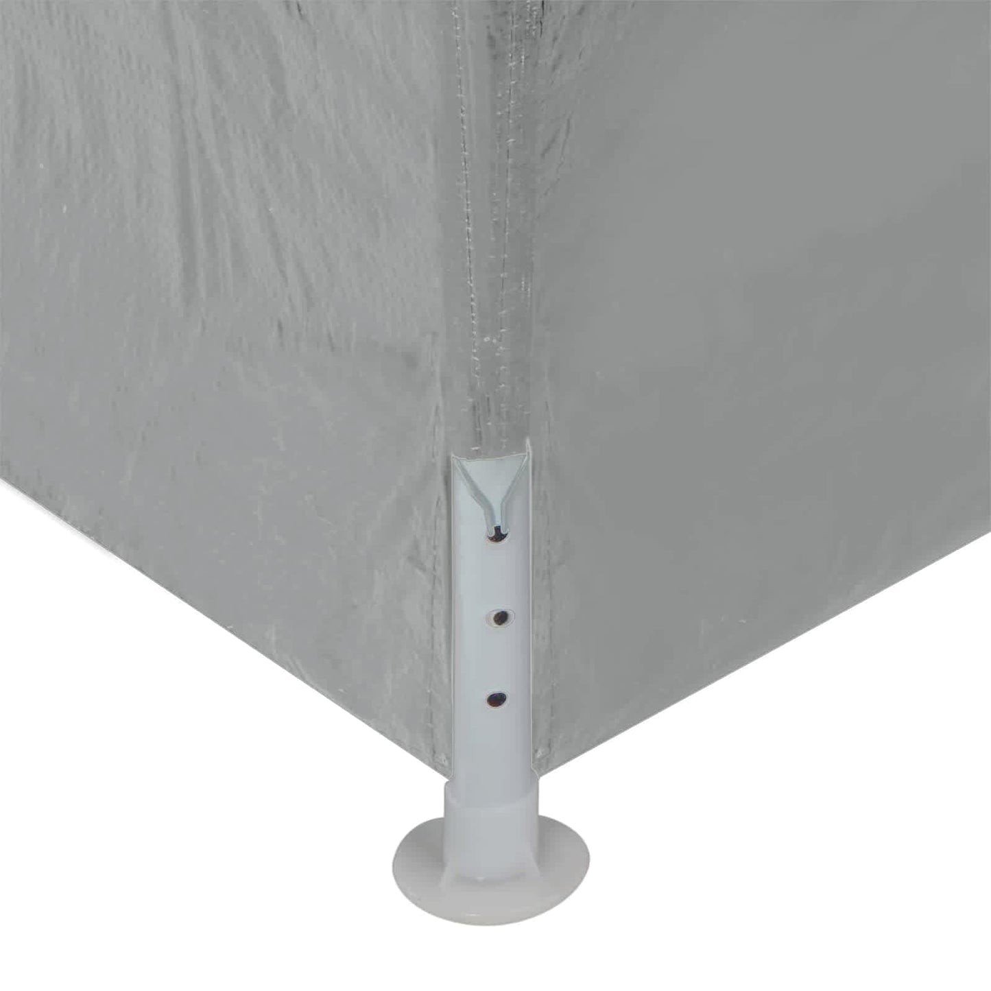 Tenda Party 300 x 300 x 255 cm Grigio Chiaro PE e Acciaio | homemem39
