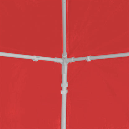 Tenda Party 900 x 300 x 255 cm Rosso PE e Acciaio | homemem39