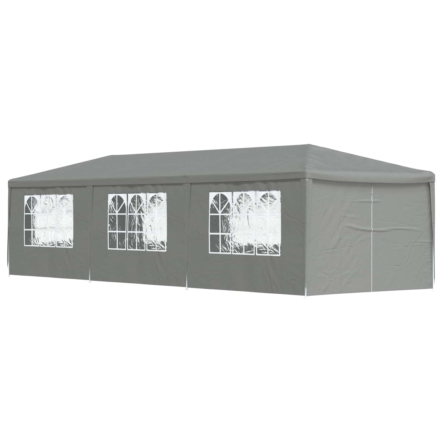 Tenda Party 900 x 300 x 255 cm Grigio Chiaro PE e Acciaio | homemem39