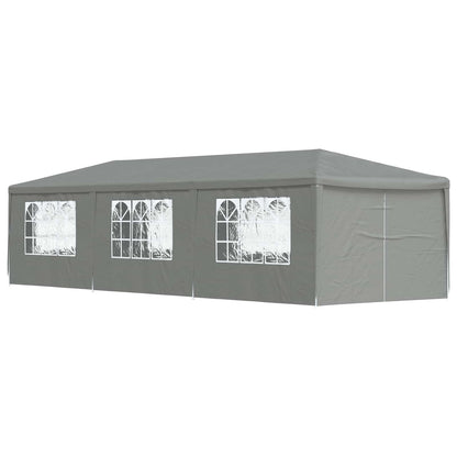 Tenda Party 900 x 300 x 255 cm Grigio Chiaro PE e Acciaio | homemem39
