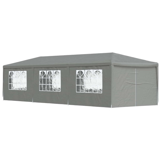 Tenda Party 900 x 300 x 255 cm Grigio Chiaro PE e Acciaio | homemem39