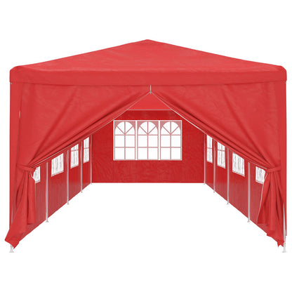 Tenda Party 1200 x 300 x 255 cm Rosso PE e Acciaio | homemem39
