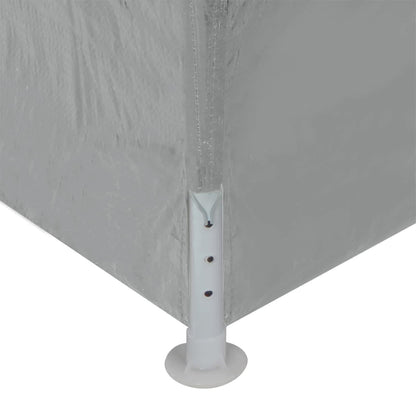 Tenda Party 1200 x 300 x 255 cm Grigio Chiaro PE e Acciaio | homemem39