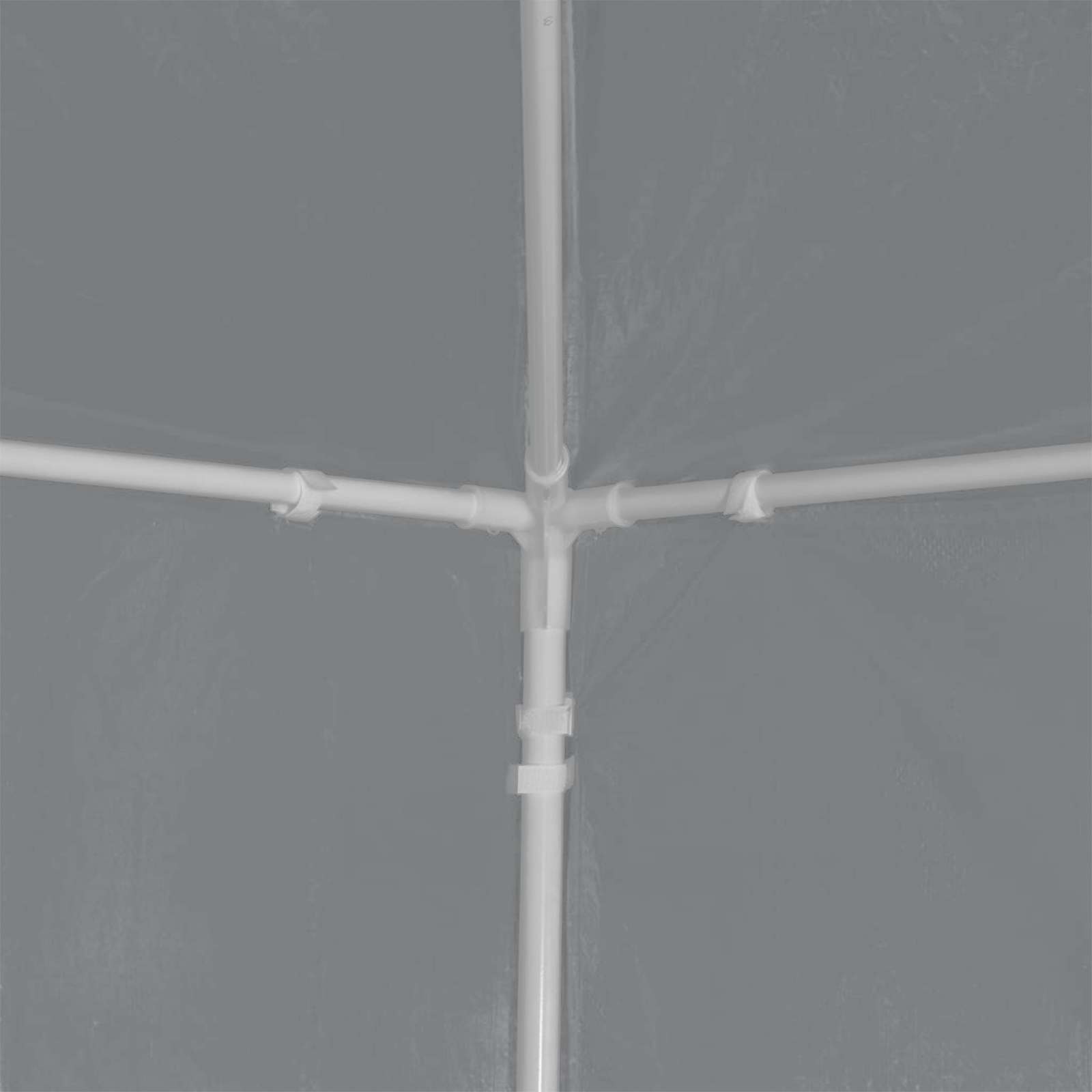 Tenda Party 1200 x 300 x 255 cm Grigio Chiaro PE e Acciaio | homemem39