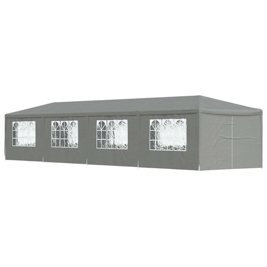 Tenda Party 1200 x 300 x 255 cm Grigio Chiaro PE e Acciaio | homemem39