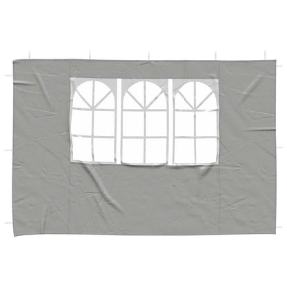 Parete per tenda da festa 2 pcs 300 x 195 cm Grigio Chiaro | homemem39