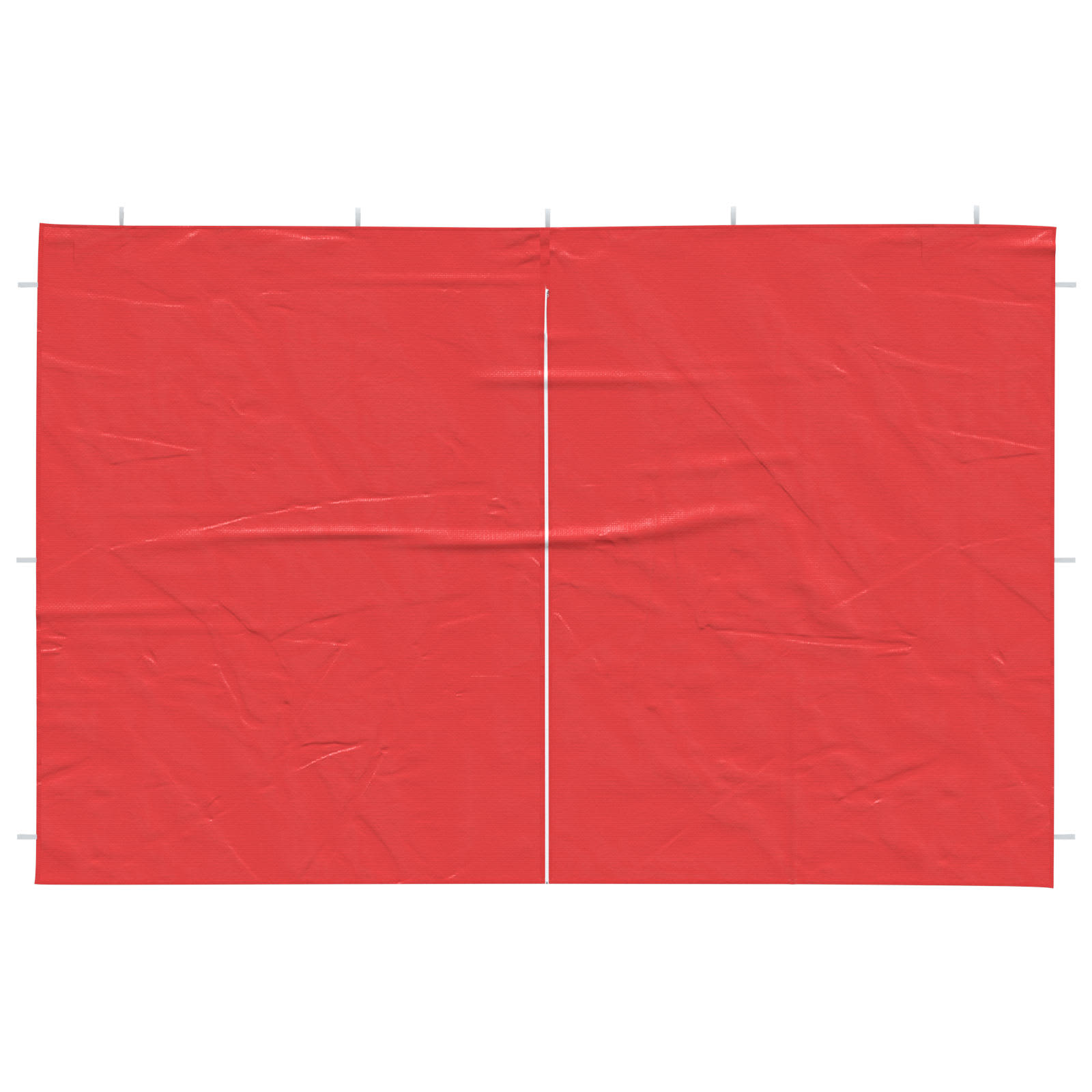 Parete per tenda da festa 2 pcs Rosso 300 x 195 cm PE e Acciaio | homemem39