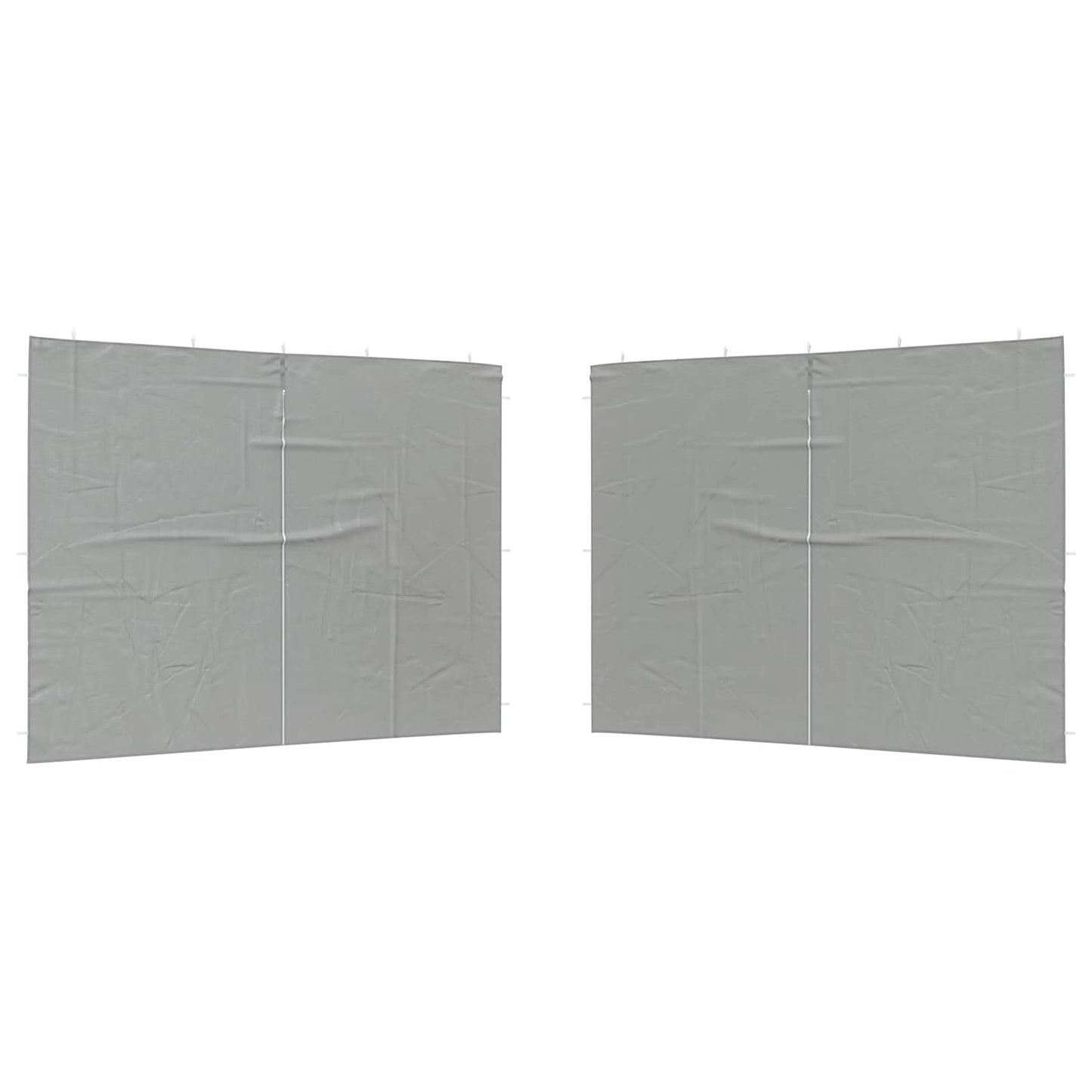 Parete per tenda da festa 2 pcs Grigio Chiaro 400 x 195 cm | homemem39