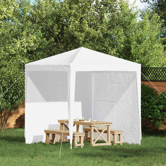 Parete per tenda da festa 2 pcs Bianco 200 x 195 cm | homemem39