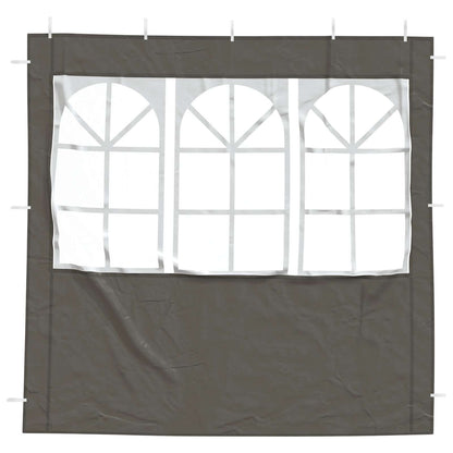 Parete per tenda da festa 2 pcs 200 x 195 cm Antracite | homemem39