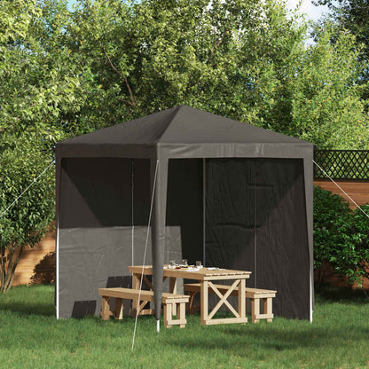 Parete per tenda da festa 2 pcs Antracite 200 x 195 cm | homemem39