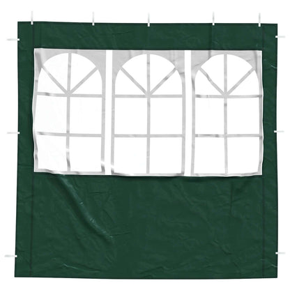 Parete per tenda da festa 2 pcs 200 x 195 cm Verde PE e Acciaio | homemem39