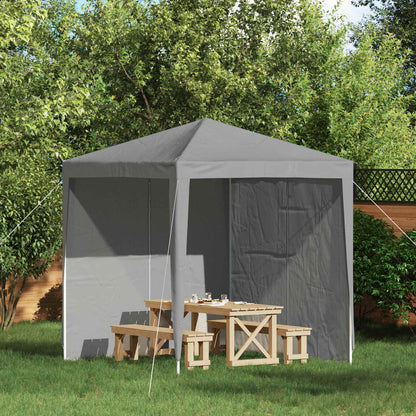 Parete per tenda da festa 2 pcs Grigio Chiaro 200 x 195 cm | homemem39