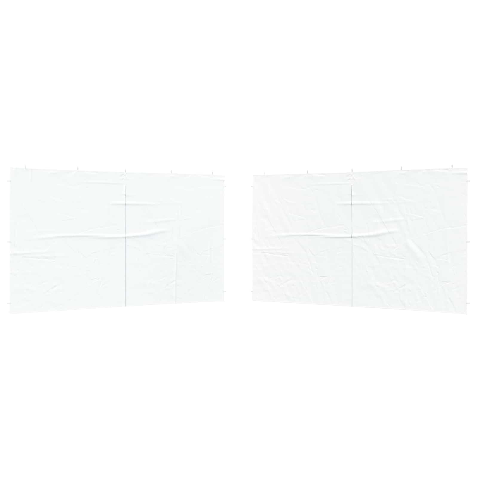 Parete per tenda da festa 2 pcs Bianco 400 x 195 cm | homemem39