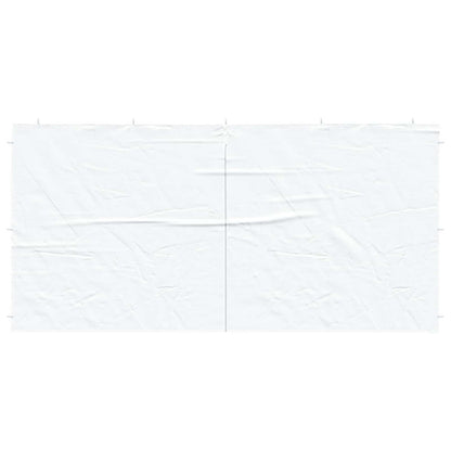 Parete per tenda da festa 2 pcs Bianco 400 x 195 cm | homemem39