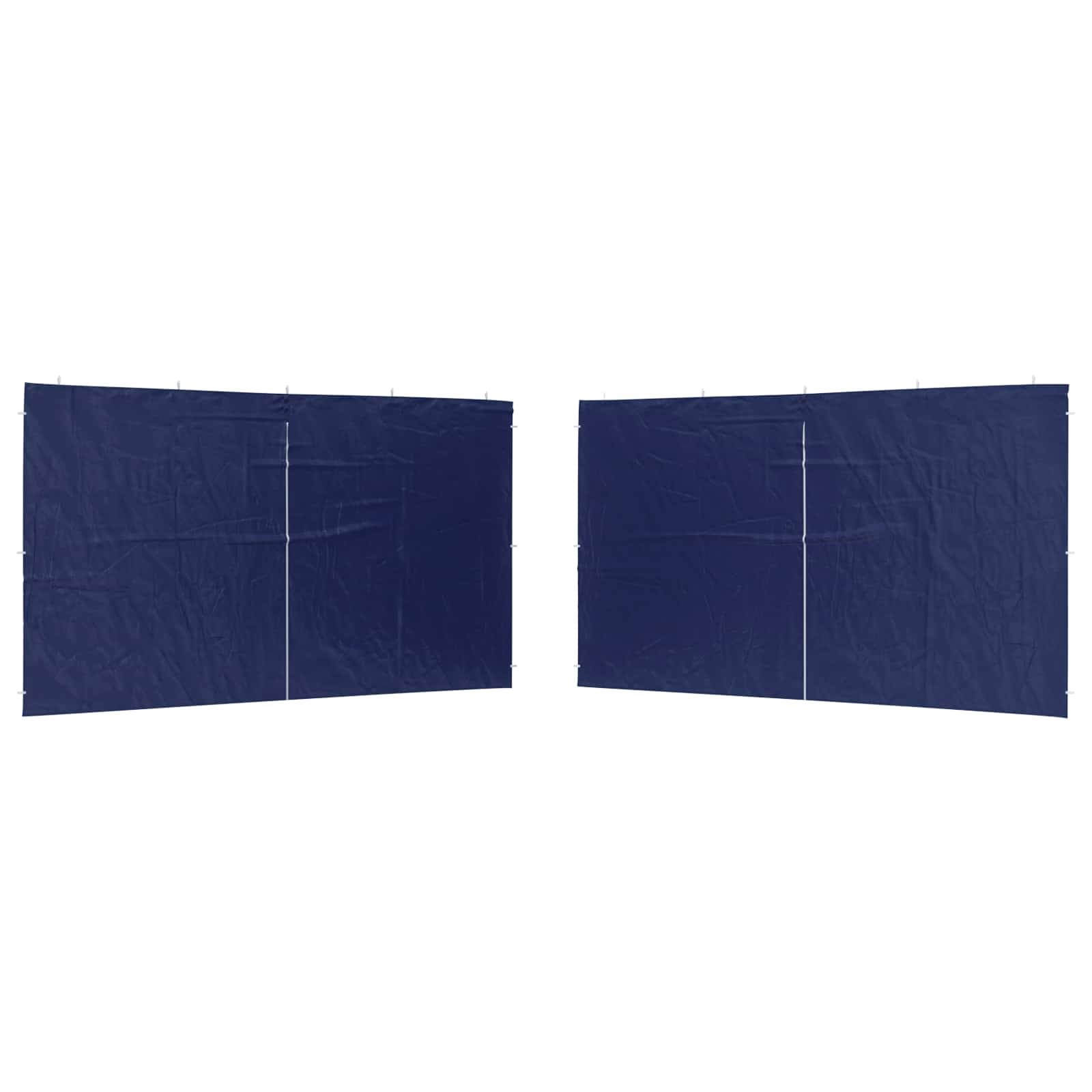 Parete per tenda da festa 2 pcs Blu 400 x 195 cm PE e Acciaio | homemem39
